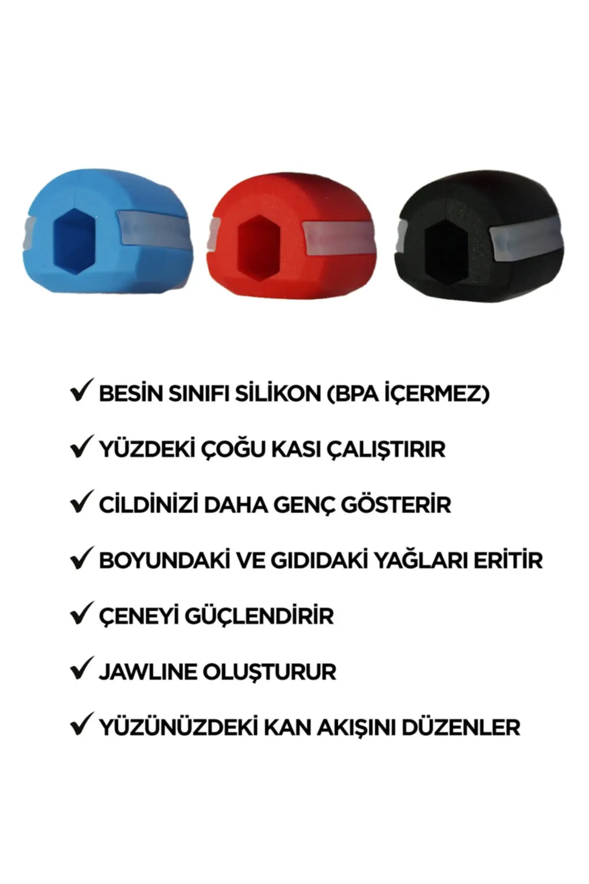 Jawline Kiefer Linie Übung Ball