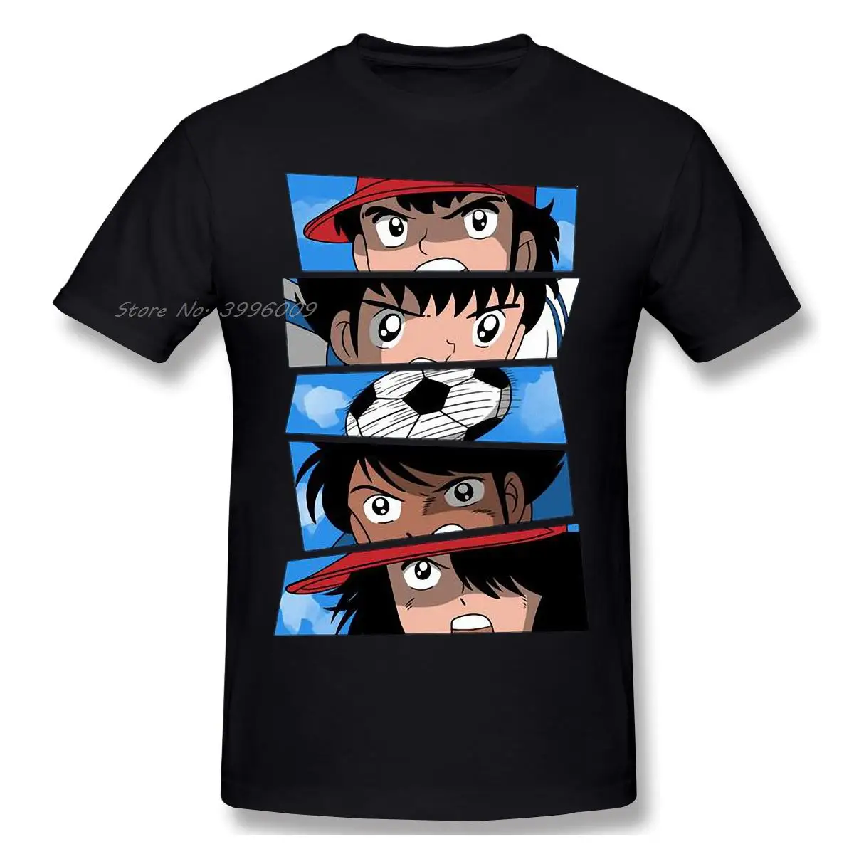 BALL IS LIFE Tops Clothes Streetwear Design Captain Tsubasa About Football Anime Cotton Men T-Shirt