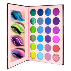 Pigment for Eyes Green red  Eyeshadow Pallette Matte Bright Glitter of Shadows Shimmer Eye Makeup Pallet Large,Girl Beauty