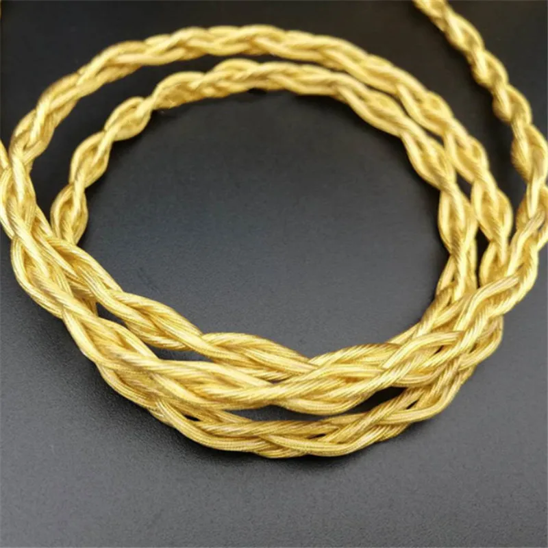 7n OCC Bạc Dây 4 Chia Sẻ Tai Nghe Nâng Cấp Đường 252 Core OD: 4.5-5.0MM