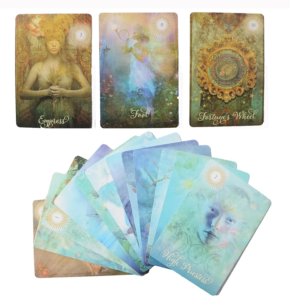 Hot Sell 78 Cards Set .Modern Tarot Cards. Mystical Divination Oracle Cards Personal Use Tarot Deck GOOD Beautiful Cards