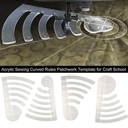 クラフト縫製定規テンプレート用のアクリル縫製湾曲定規パッチワークテンプレート手工芸品測定絵画職人ツール