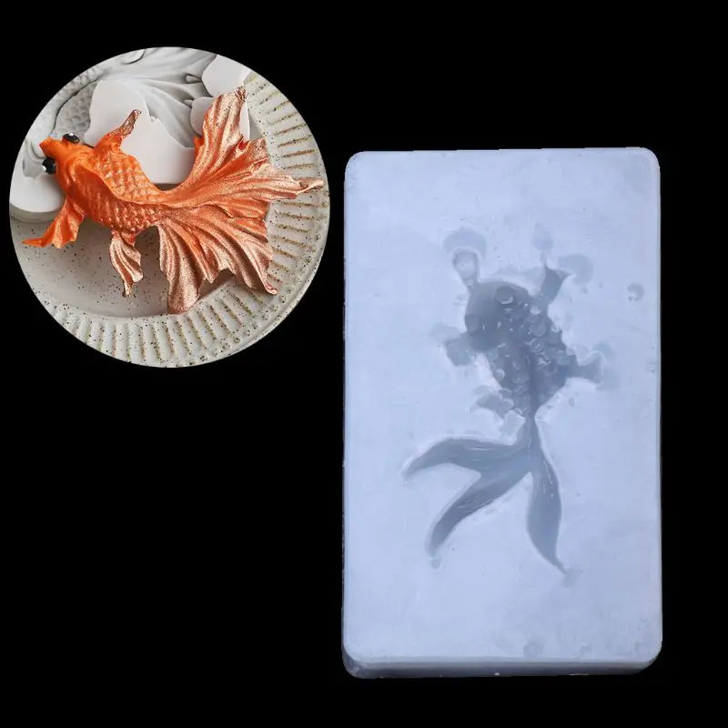 New Silicone Mold 3D Goldfish Angel Octopus Esc Pendant Liquid Mould DIY Resin Jewelry Making Craft Tool Cake Mold Drop Shipping