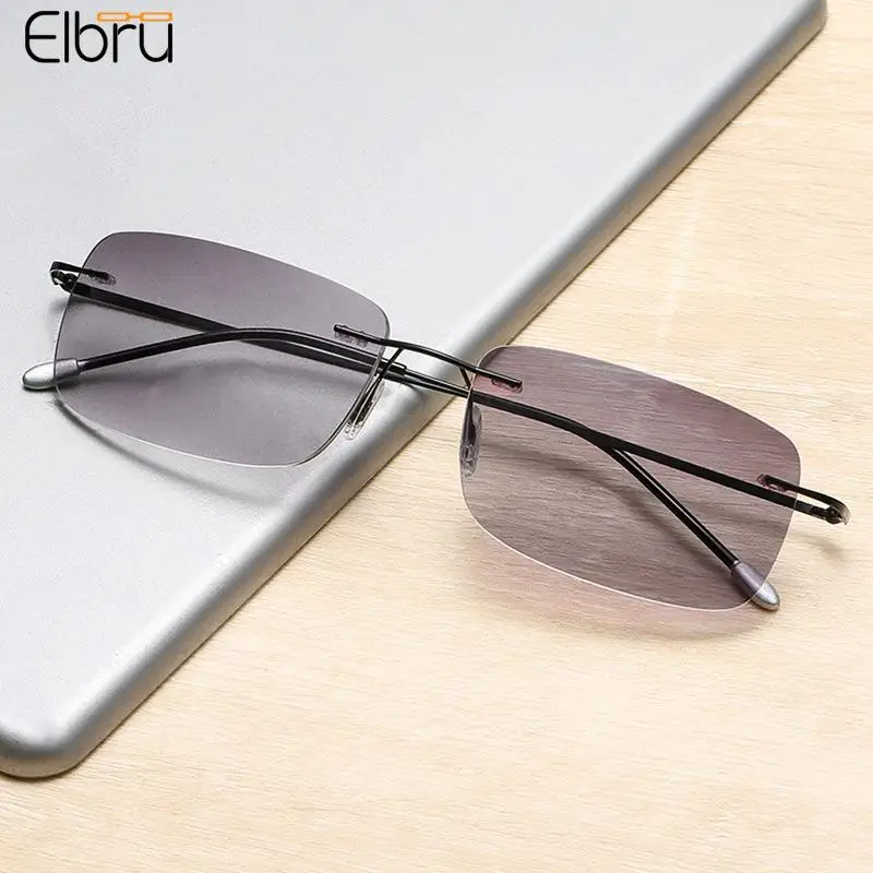 Elbru frameless anti-blue ligh Olvasmány szemüvegek Nők férfiak Másodpéldány ligh Nap Előrelátó Olvasmány Szemüveg +1.0 1.5 2.0 hogy +4.0