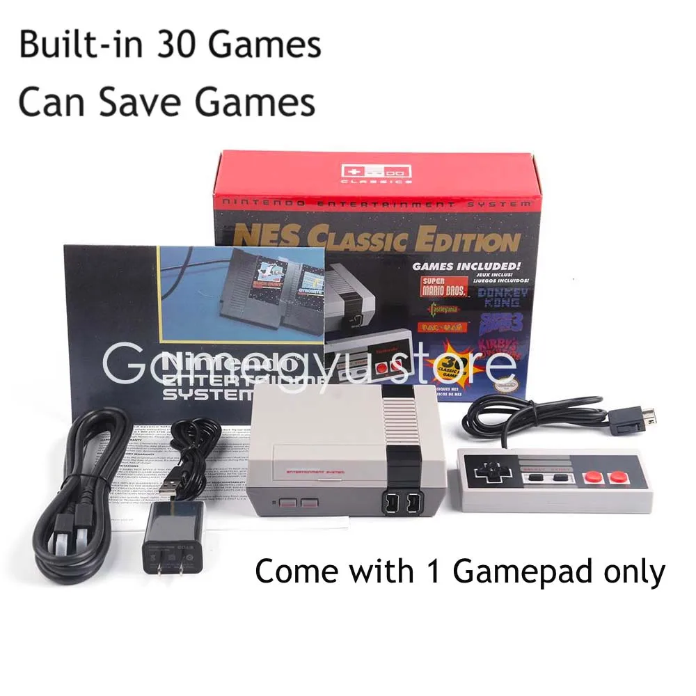 Super NES Classic Handheld HD Video Game Console Built-in 30 Games Can Save Games Can add more games