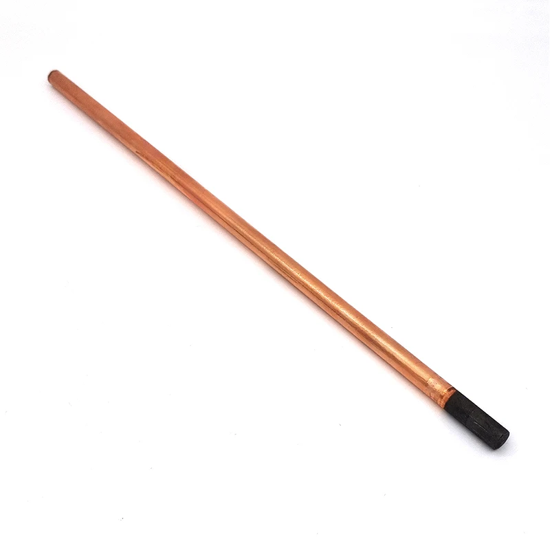 1 PC 8mm Copper Clad Graphite Carbon Rod Electrode 355mm