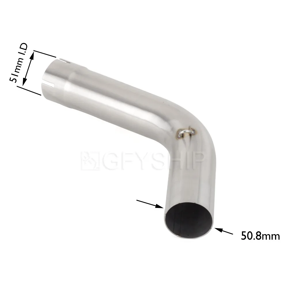 For Kawasaki Versys 1000 2019 2020 2021 KLZ 1000 19 20 21 Versys 1000 Escape Slip-on Motorcycle Exhaust Muffler Mid Link Pipe