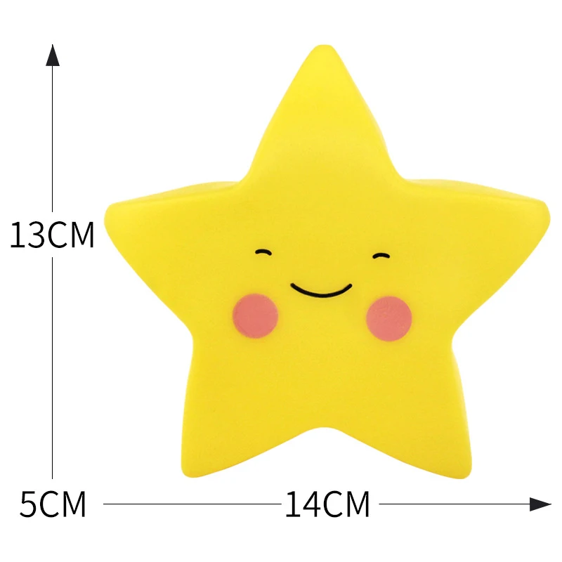 Cartoon Cute Stars Moon Sun LED Lights Cake Decoration Party Atmosphere Scene Dress Up Toys Beautiful Night Light