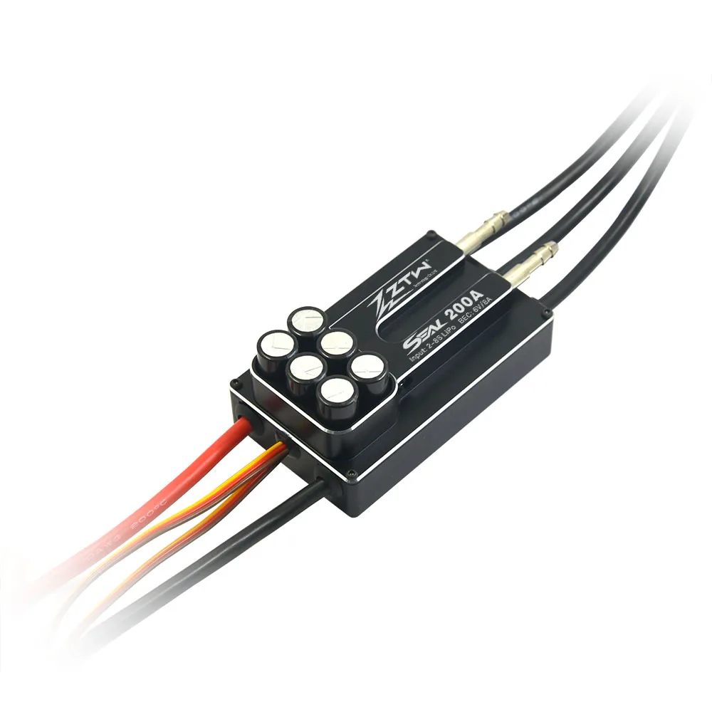 

ZTW Seal 200A SBEC 6V/8A бесщеточный ESC водяное охлаждение и двухсторонний электронный регулятор скорости для радиоуправляемых гоночных лодок и проектов «сделай сам»