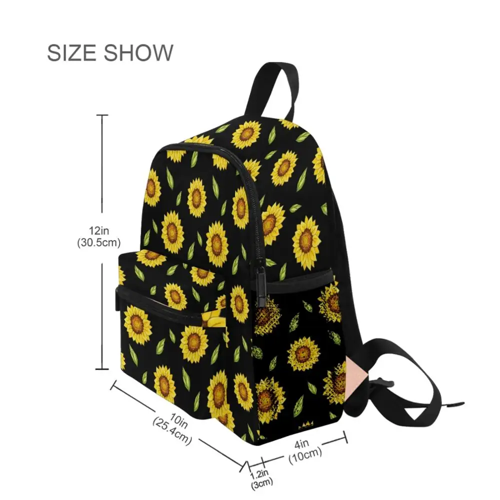 Kids Backpack Girls Kindergarten Bag Girl Children's Schoolbag Little Boy Cartoon Backpack Sunflower Print Children Bag Book Bag