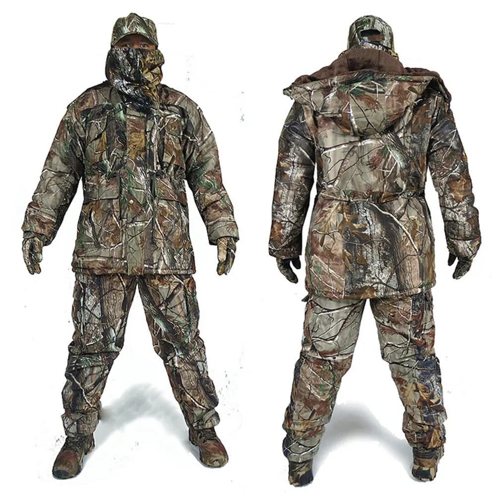 Traje camuflaje térmico impermeable árbol camo caza outdoor - imagen 2