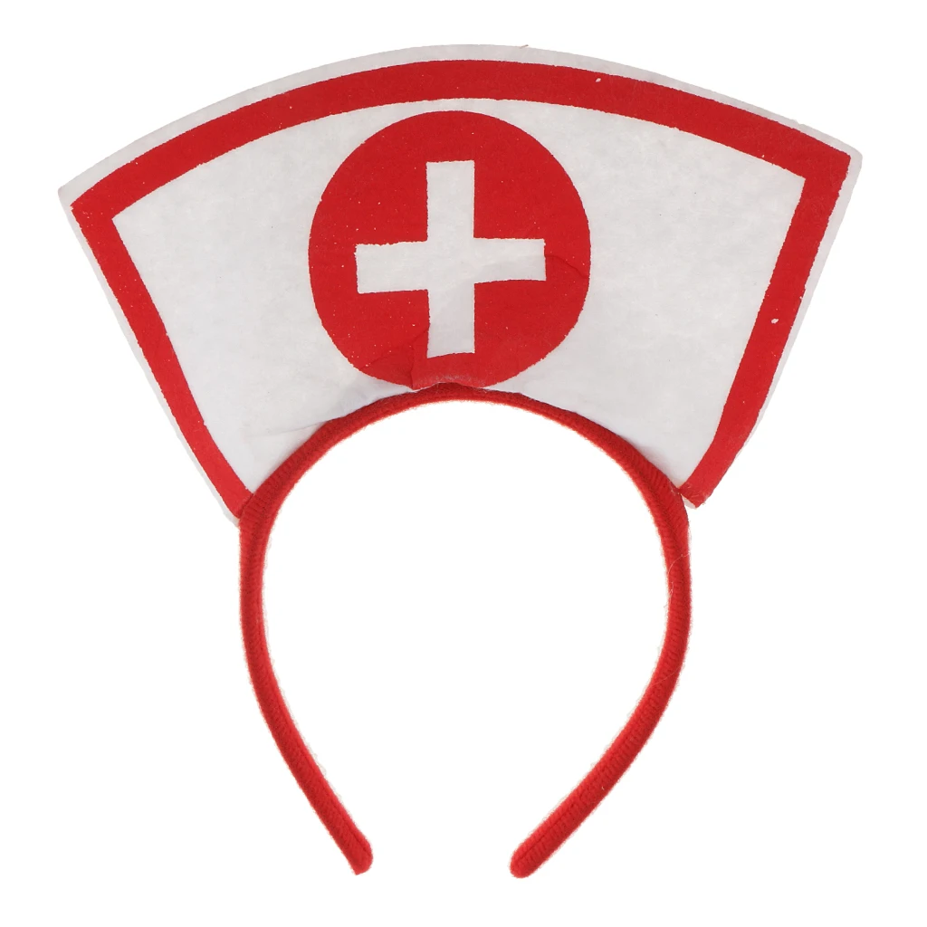 Nurse Headband Fancy Dress Women Girls Hairband Cosplay Hairband Nurse Doctor Costume Hen Party Props