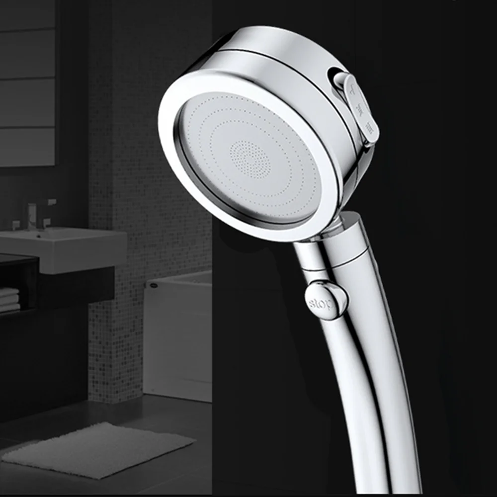 Handheld głowica prysznicowa wysokiego ciśnienia Chrome 3 Spary ustawienie z ON/OFF pauza przełącznik oszczędzania wody regulowany luksusowe Spa odpinany