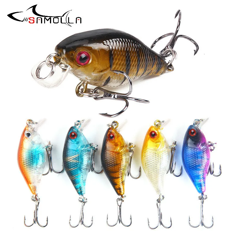 

Crankbait Fishing Lure Rock Small Weights 4cm/4.6g Mino Hard Bait Isca Artificial Articulos De Pesca Whopper Fake Fish Baits