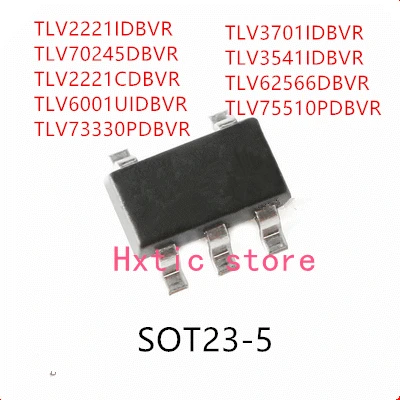 10PCS TLV2221IDBVR TLV70245DBVR TLV2221CDBVR TLV6001UIDBVR TLV73330PDBVR TLV3701IDBVR TLV3541IDBVR TLV62566DBVR TLV75510PDBVR IC