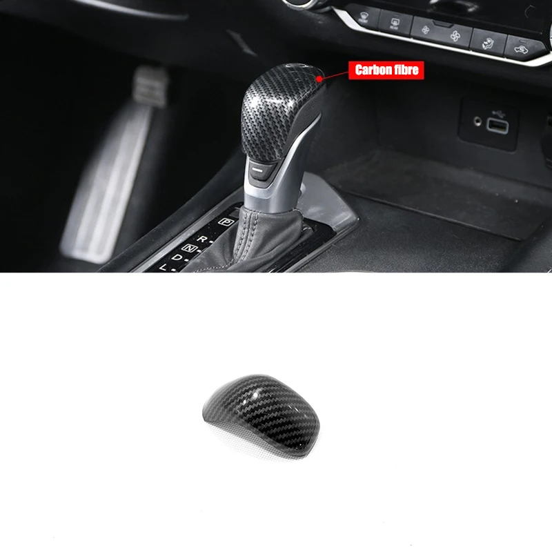 

ABS Chrome/Carbon fiber For Nissan Versa SR 2019 2020 Accessories Car gear shift lever knob handle Cover Trim Sticker Styling