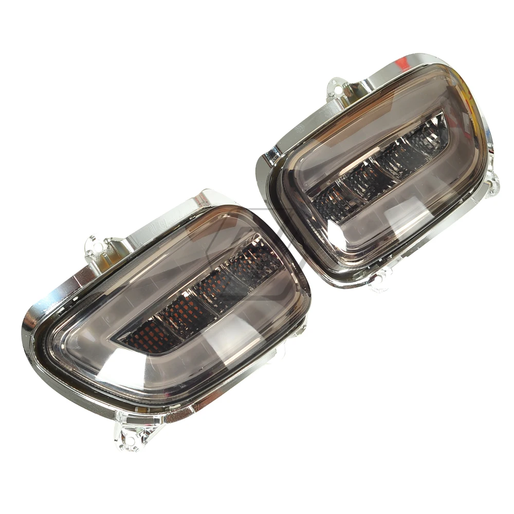 

LED Motorcycle Front Side Turn Signal Lights Blinker Case for Honda Goldwing GL1800 F6B 2001-2017