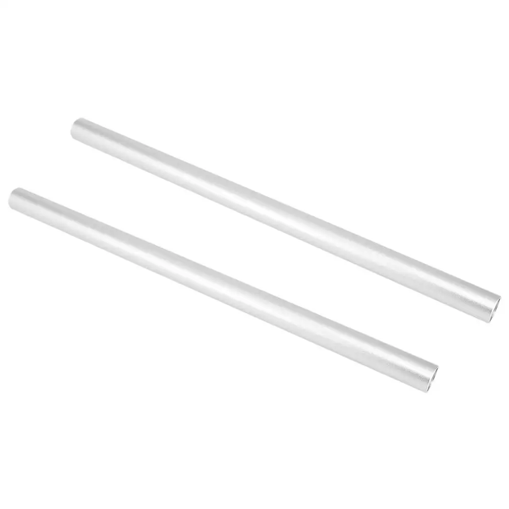 Haoge VA-PR28W 28cm (11 Zoll) lange Aluminium Legierung Stange 15mm Stangen mit M12 Gewinde für Kamera Schiene Unterstützung System Silber