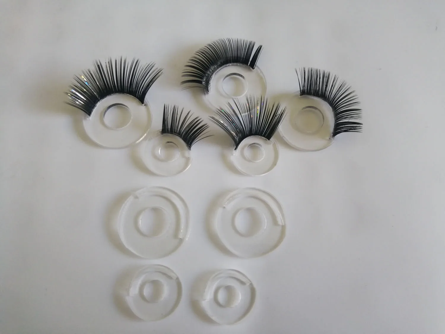 7 Paare/Karton Mix Farbe 12mm-37mm Schüler Augen Wimpernbecher 7 Farben Wimperntablett für passende Spielzeugaugen Dekoration – Detail 13