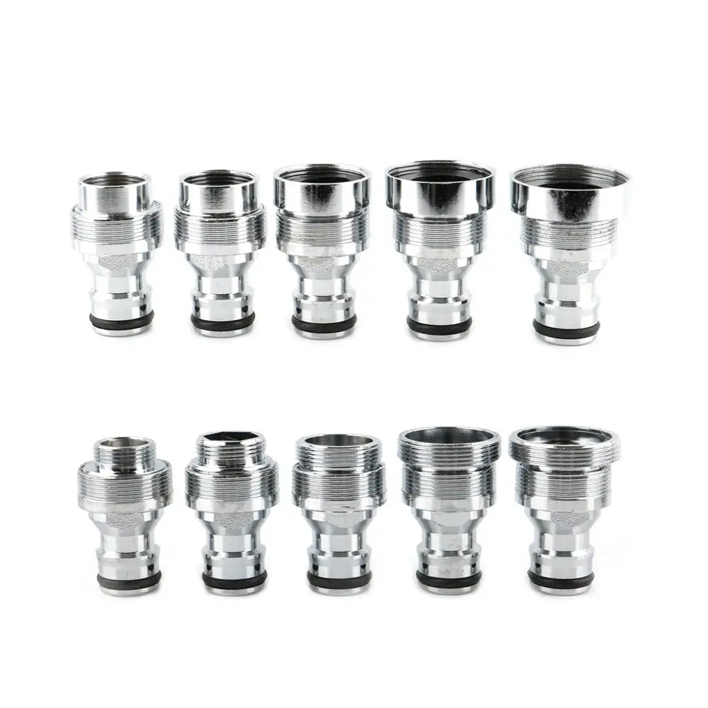 1pc Stainless steel Kitchen Tap Pipe Hose Connector Adapter Fitting Quick Garden Connectors M16 18 20 22 24 28  Accessories