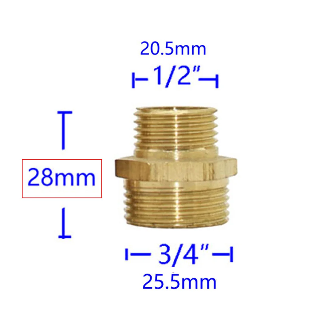 Brass 1/4“ 1/2 3/4 1Inch Male Female Thread Connector Elbow Tee Cross Water Splitter Repair Copper Fittings Reducing Connector 1