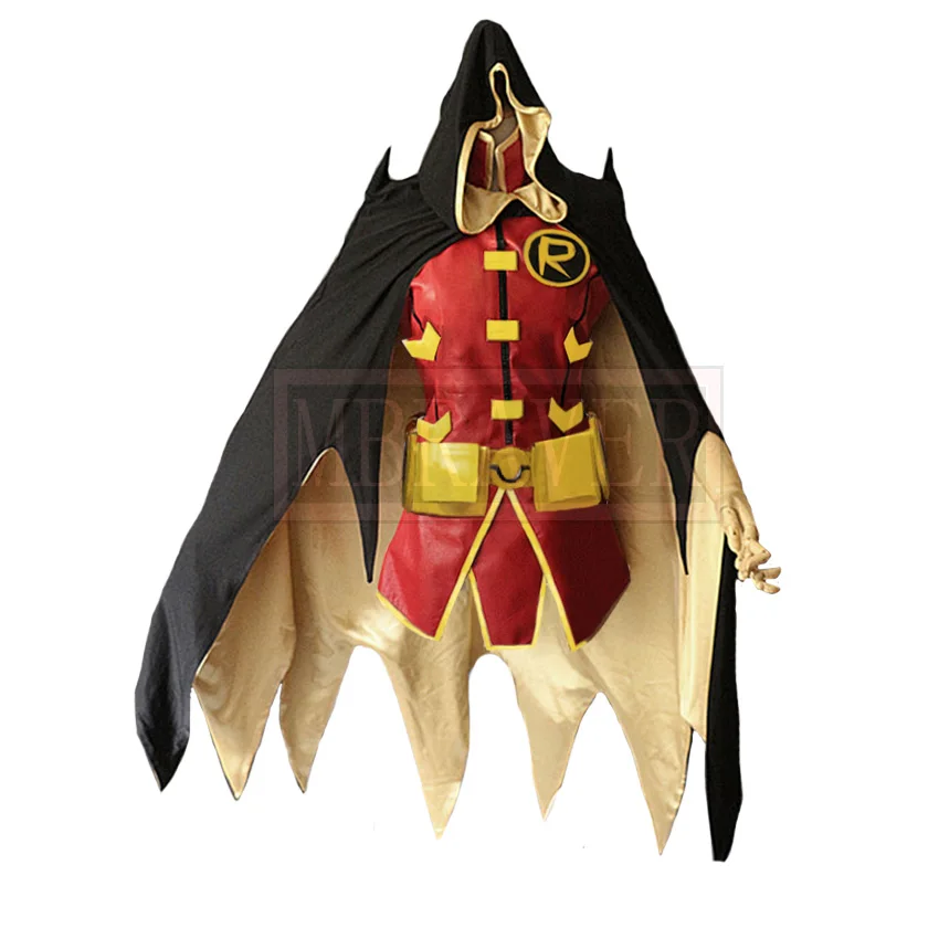 

Superhero Red Robin Tim Drake Damian Timmy Halloween Cos Cosplay Costume Custom Made Any Size