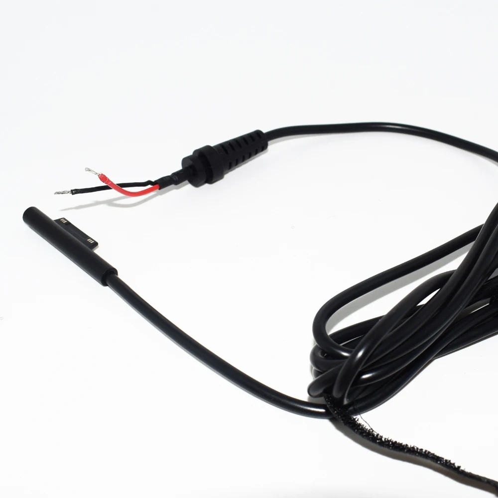 1pc 1.5M/5FT Microsoft Surface RT Pro 4 Tablet Pigtail DIY Cord Cable Black