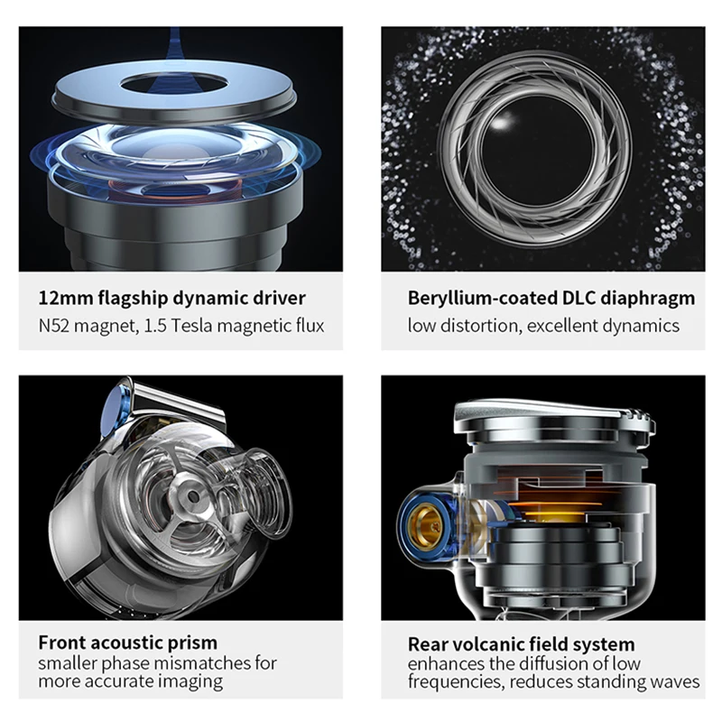 Fiio FD5 البريليوم المغلفة ديناميكية في الأذن شاشات سماعة مع 2.5/3.5/4.4 مللي متر للتبادل أنابيب الصوت والصوت MMCX
