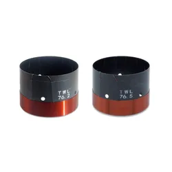 76.2 / 76.5mm Speaker Woofer Voice Coil 3 Inch Inner Diameter Bass Speaker Repair Part With Copper Wire Aluminium /Fiber Former