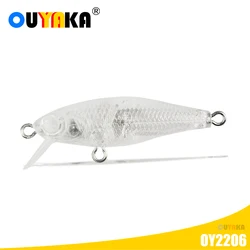 Fishing Accessories Lure Minnow Isca Artificial 2g 45mm Blank Unpainted Lures DIY Sinking Peche A La Carpe Fish Angeln Equipment
