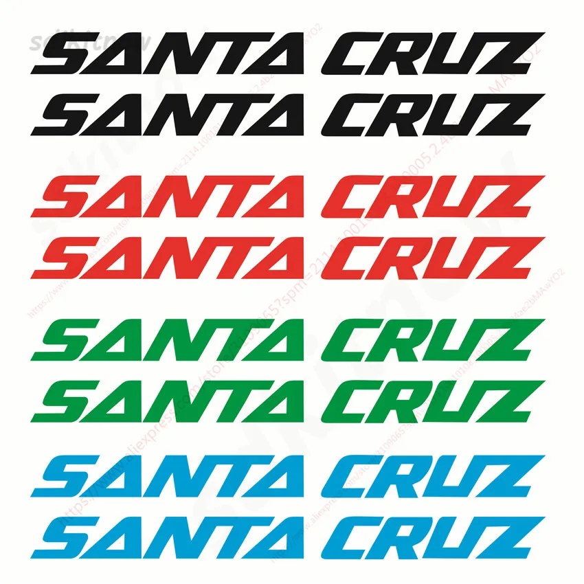 2 шт./лот ПВХ наклейки santa cruz sticker pro bikerecycle наклейки для горного велосипеда автомобильные аксессуары для окон украшение