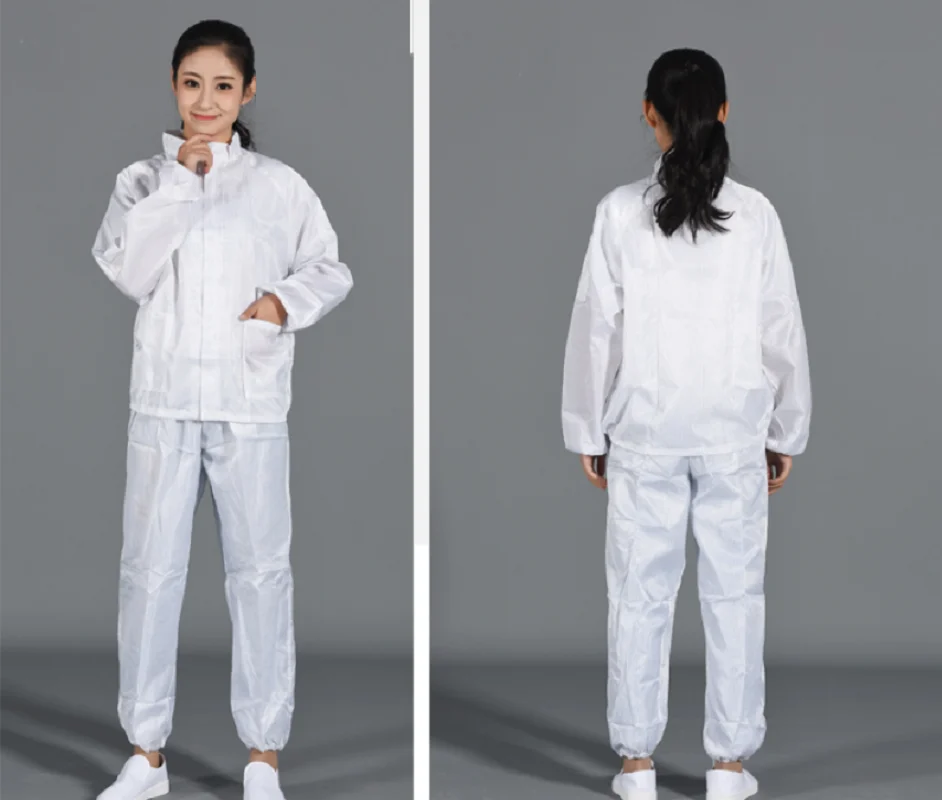 Woman men dust proof anti-static working suits uniforms Coveralls car workshop painting clean room garment dust-free suit