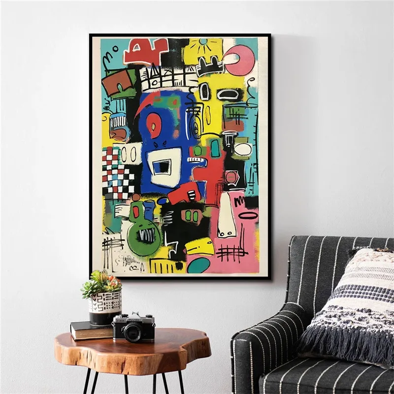 Graffiti Pop Art Abstract Pattern Paintings Poster On Canvas Modern Wall Artwork Print Picture For Living Room Home Decoration