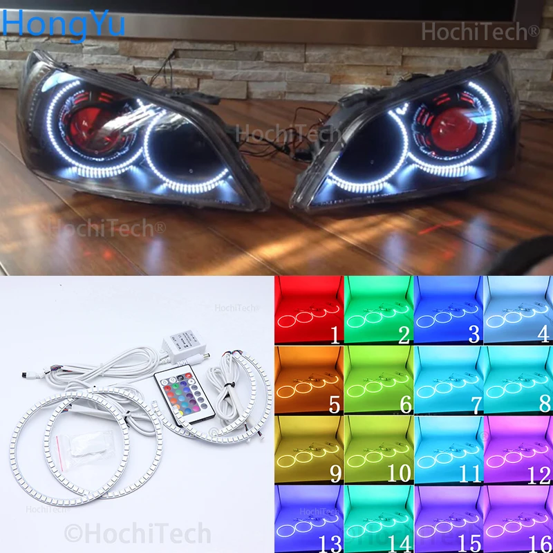 For LEXUS IS200 IS300 1998-2005 headlight  Angel Eye LED  Ring RGB Multi-Color Sport Headlight kits