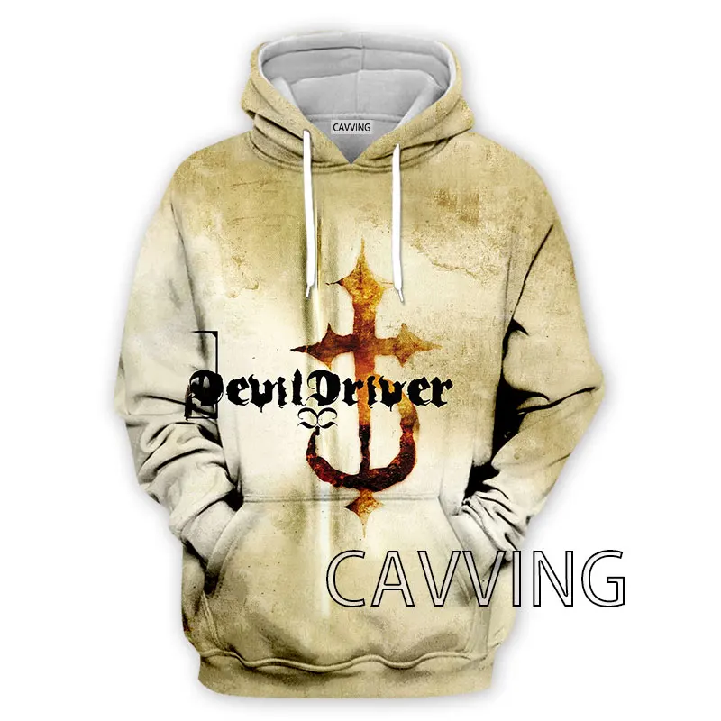 CAVVING 3D Printed  Devildriver  Band  Hoodies Hooded Sweatshirts Harajuku Hoodie Sweatshirts Tops Clothing for Women/men