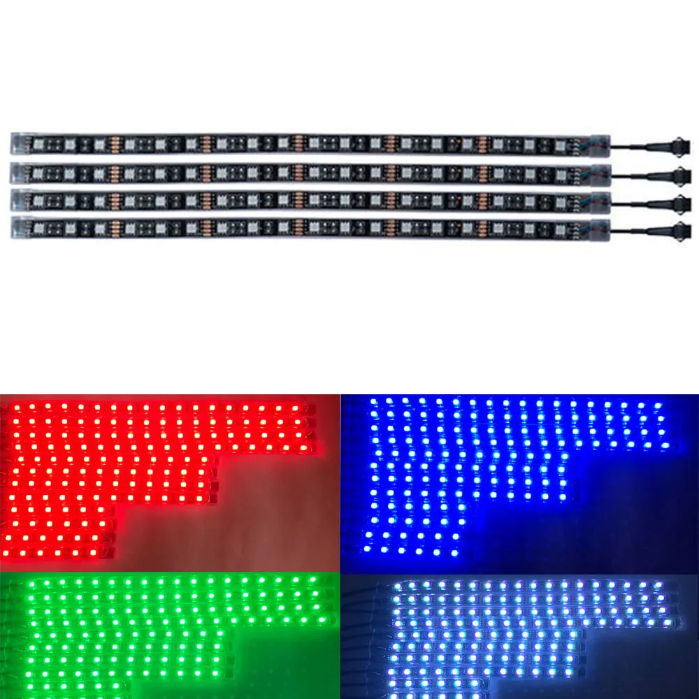 

30CM 18LED Lamp With 5050 Lamp Beads Bright RGB colorful SM Male Terminal Line Waterproof Light Strip for Harley