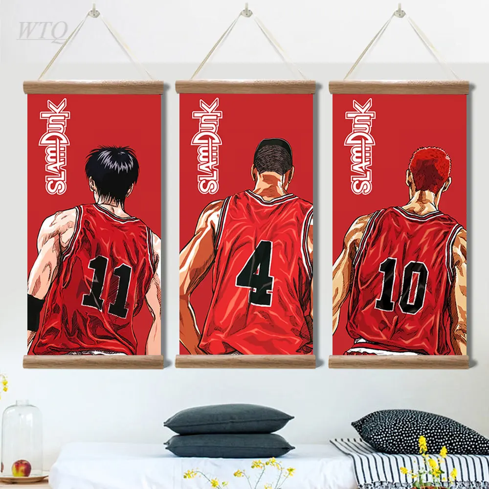 Japanese Anime Posters Slam Dunk Sakuragi Hanamichi Picture Wall Art Basketball Canvas Paintings for Living Room Decor Home Deco