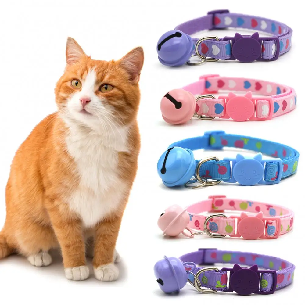 Cute Cat Dog Buckle Collar Lollipop Candy Color Adjustable Style Pet Supplies