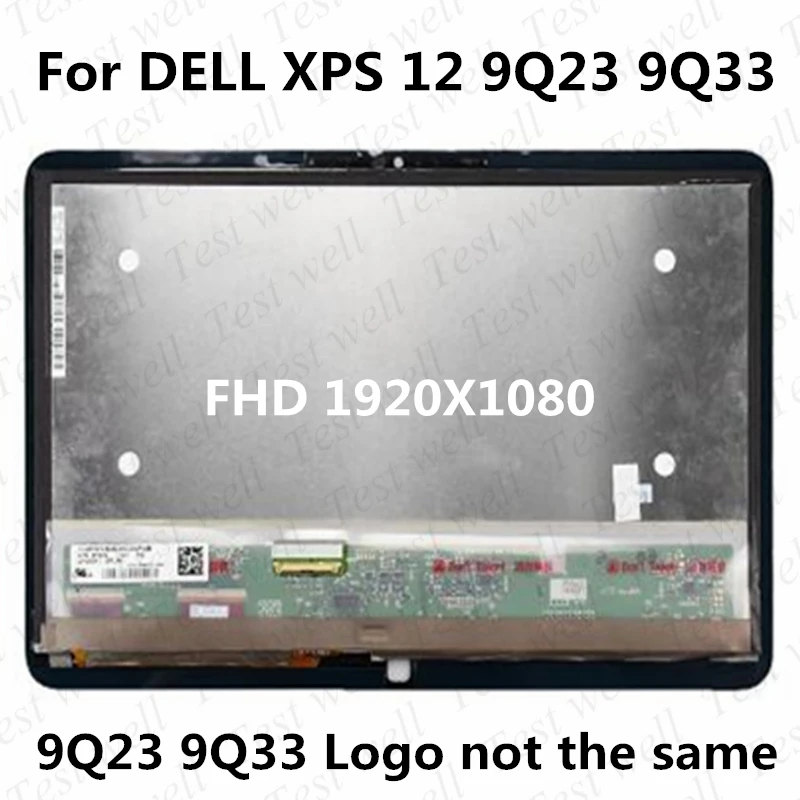 12.5'' LCD Screen For DELL XPS 12 9Q23 9Q33 LCD Touch Screen Assembly LP125WF1 SP A2 A3 A1 LP125WF1 SP E3 1920*1080