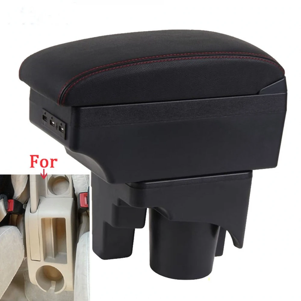 

For Car Volkswagen VW Sagitar Golf 6 Armrest Box Central Content Interior Arm Elbow Rest Storage Case Car-styling with USB