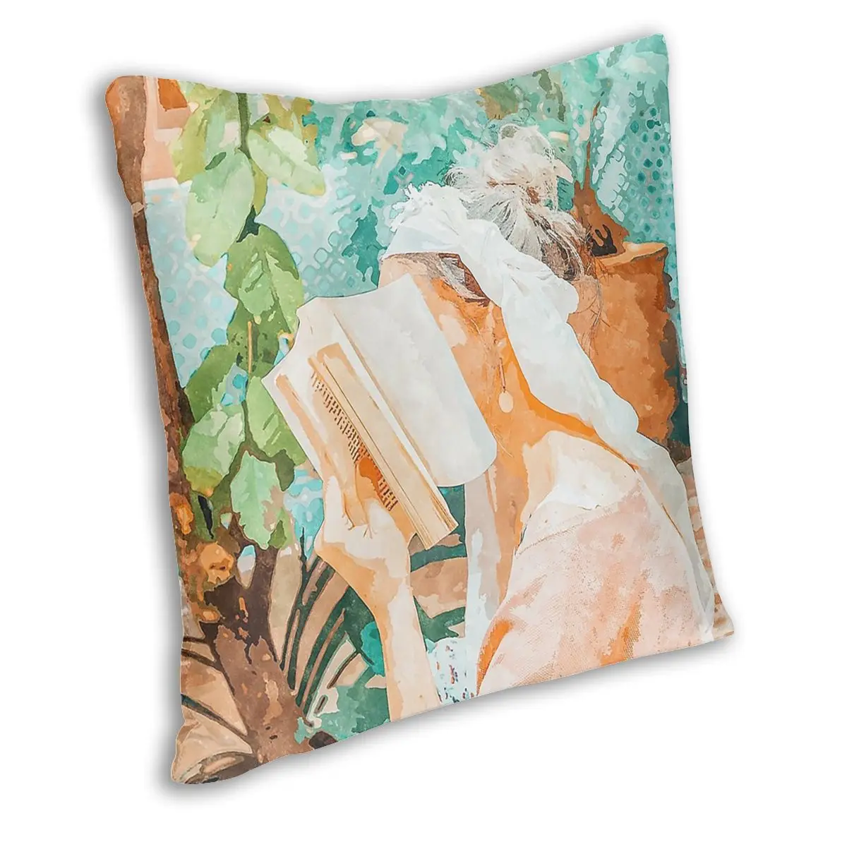 Turkish Reader Pillowcover Decoration Boho Cushions Throw Pillow for Home Polyester Double-sided Printing Leisure