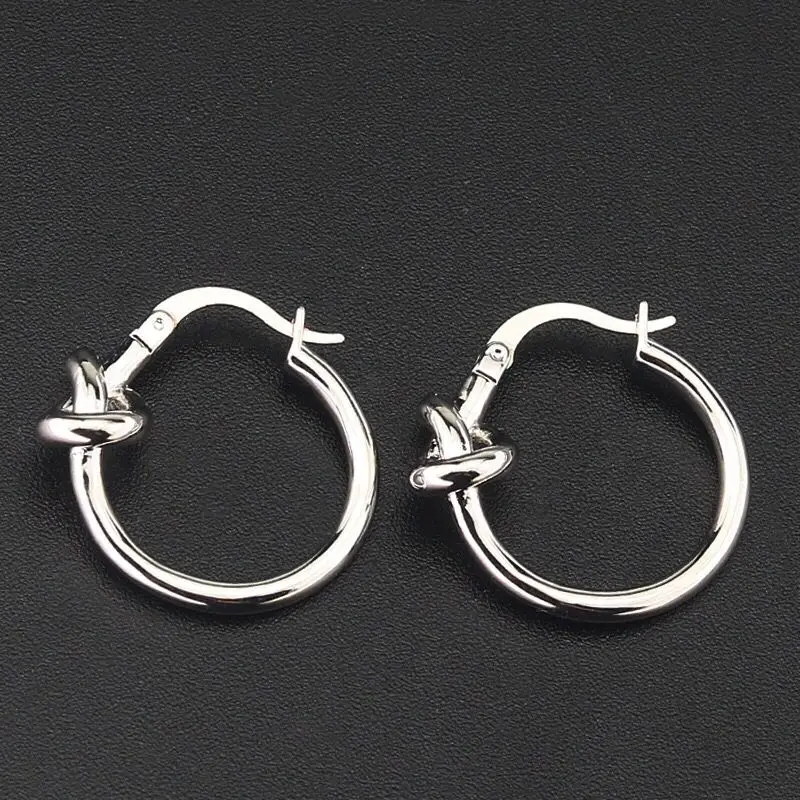 Wholesale Jewelry --  Titanium steel Creative Hoop Earrings For Women Fashion Jewelry Gold Color