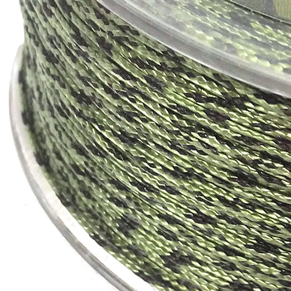 JIGEECARP línea trenzada para carpa Marrón-verde – fondo grueso - imagen 2