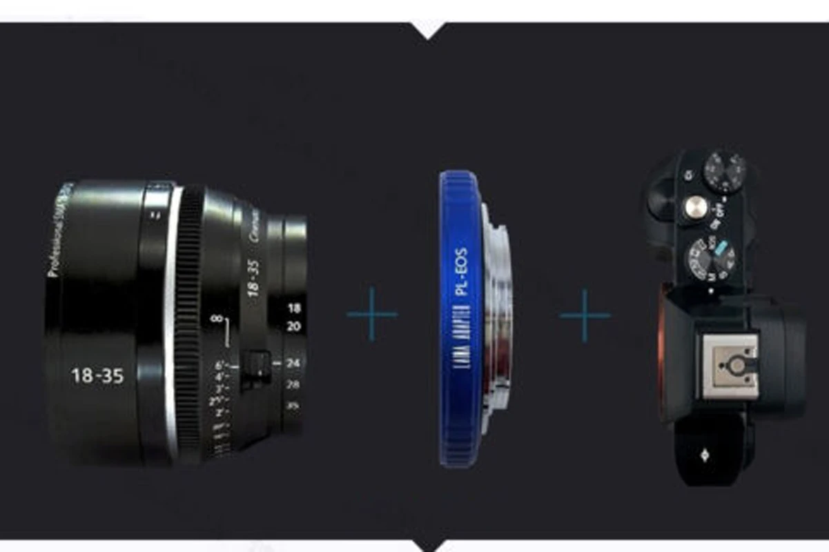 Proscope Arriflex Arri PL mount lens to Canon EOS EF mount Camera adapter