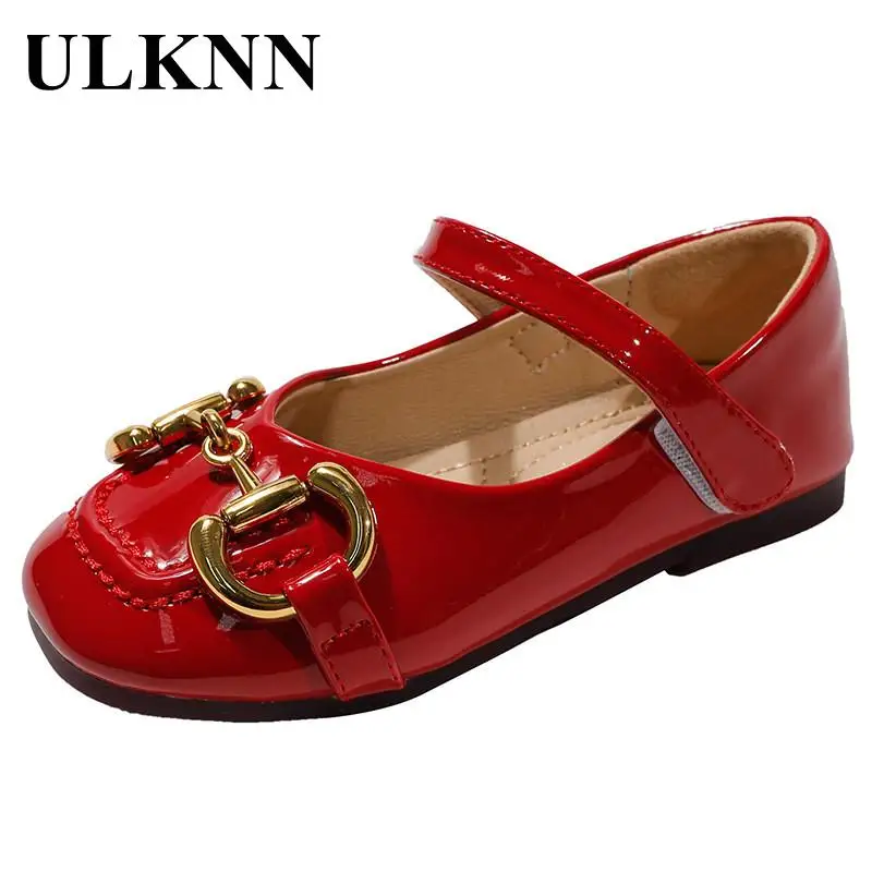 Student Wohnungen Kid\' Zeitraum Leder Schuhe kinder Frei Rot Schuhe Baby Metall Mädchen Niedliche Kleine Prinzessin Schuhe Für dance