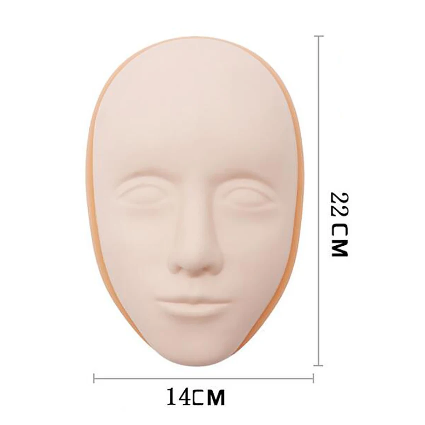 Pele falsa do treinamento da tatuagem dos lábios do olho facial profissional da pele da prática da tatuagem do silicone 5d, pele prática da sobrancelha da composição da beleza