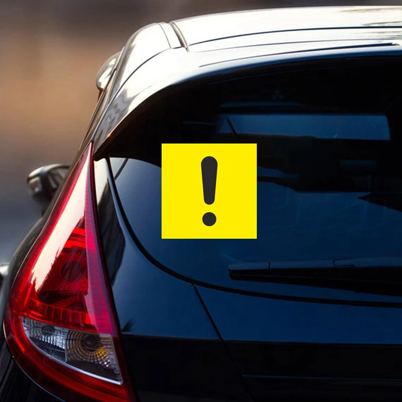 S4-0102# Printed Self-adhesive Decal The Sign of Beginner Driver on GOST Car Sticker Waterproof Auto Decors on Bumper