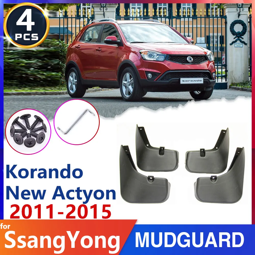 

Брызговик на крыло автомобиля для SsangYong Korando New Actyon C200 2011 ~ 2015 2012, брызговик, брызговик, автотовары 2013 2014