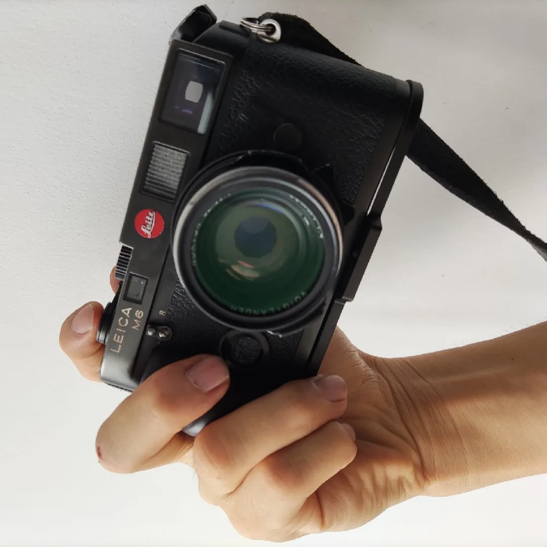 New ultra-light ebony wooden L Type Bracket Tripod Ball head Plate Base Grip Handle For leica M6 M7 MP Camera accessories