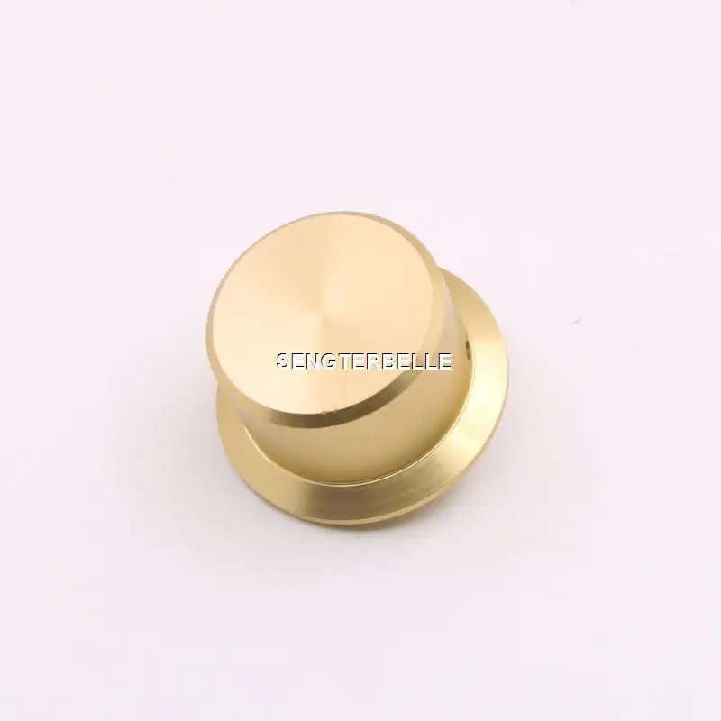 HiFi 1PC 50X27MM Golden Straw Hat Full Aluminum Volume  Knob